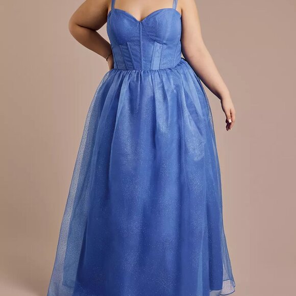 NWT Jules And Cleo Glitter Tulle Corset Bodice Ball Gown - Picture 1 of 7